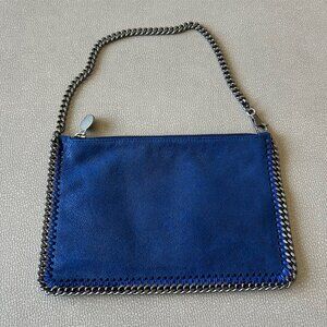 Stella McCartney Chain Pochette Shoulder Bag in Blue
